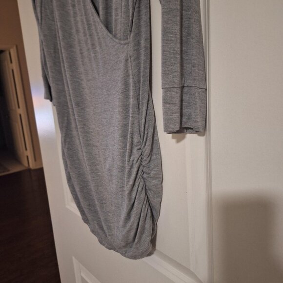 Lock & Love Ruched Wrap Surplice Tunic Top - Picture 3 of 4